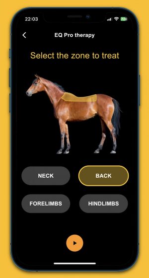 eq pro therapy app smartphone - horse