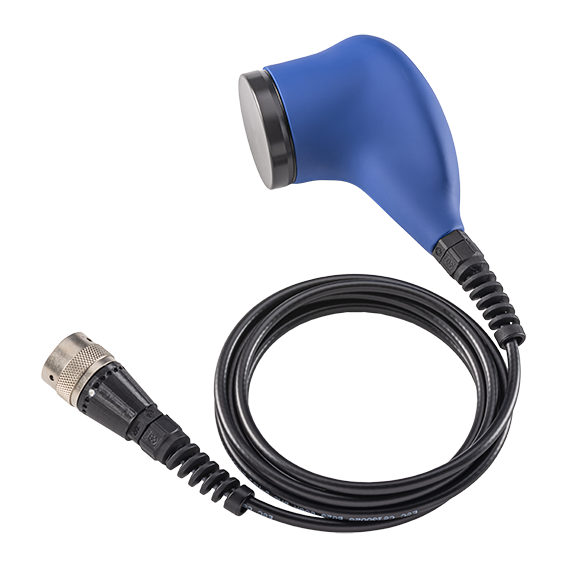 blue transducer for equltrasound therapy