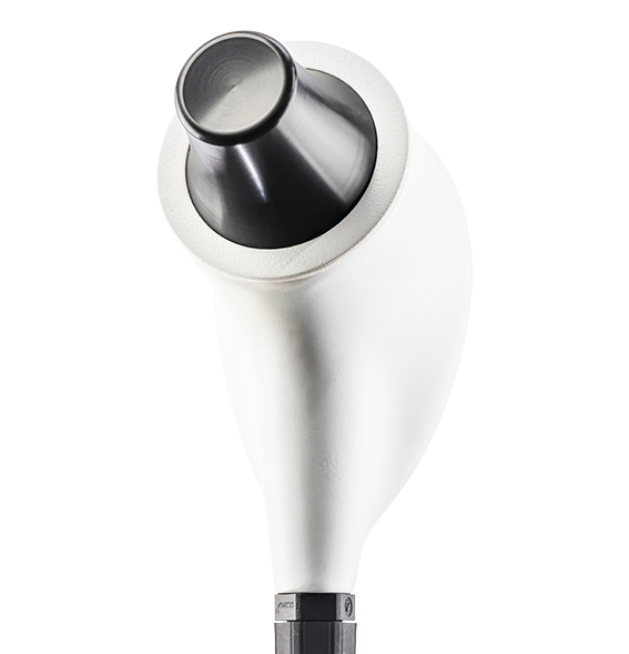 The White Transducer features a focused concave contact head and pulsed ultrasonic emission to generate very intense...